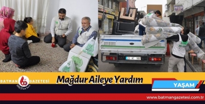 MAĞDUR AİLEYE YARDIM