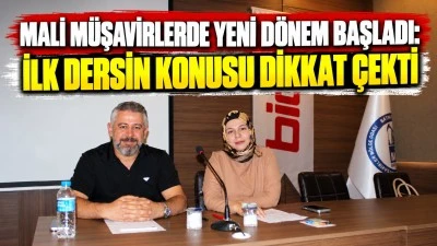 Mali m&uuml;şavirlerde yeni d&ouml;nem başladı: İlk dersin konusu dikkat &ccedil;ekti
