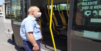 MİNİBÜSLERDE ‘MESAFE’ DENETİMİ