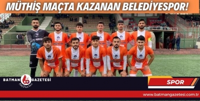 MÜTHİŞ MAÇTA KAZANAN BELEDİYESPOR!