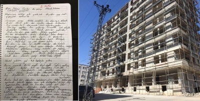 Mütteahhit mektup bırakıp kaçtı