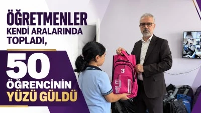 &Ouml;ğretmenler kendi aralarında topladı, 50 &ouml;ğrencinin y&uuml;z&uuml; g&uuml;ld&uuml;