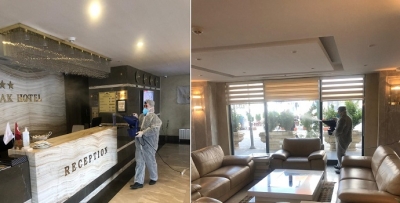 OTELDE DEZENFEKSİYON ÇALIŞMALARI