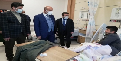 ÖZDEMİR VE GÜR'DEN GEÇMİŞ OLSUN ZİYARETİ