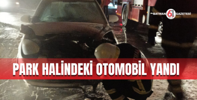 PARK HALİNDEKİ OTOMOBİL YANDI
