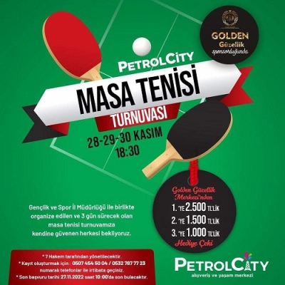 PETROL CİTY'DE ÖDÜLLÜ TENİS ŞÖLENİ!
