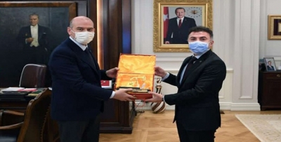 REKTÖR, İÇİŞLERİ BAKANINI ZİYARET ETTİ