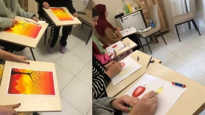 RESİM KURSU YOĞUN İLGİ G&Ouml;R&Uuml;YOR