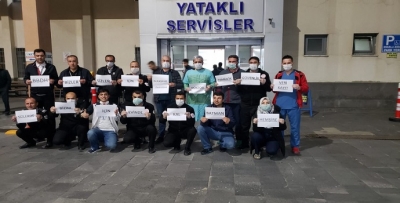 Sağlık emekçileri alkışlandı!