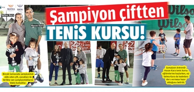 Şampiyon çiftten TENİS KURSU!