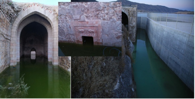 Saray’ı koruyan beton çöktü