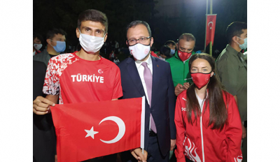 Spor bakanının konuğuydular