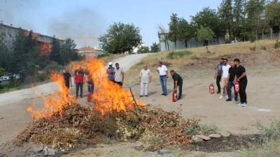 TARIM VE ORMAN İL MÜDÜRLÜĞÜ’NDE YANGIN TATBİKATI EĞİTİMİ