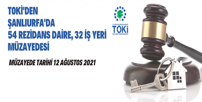 TOKİ’DEN  URFA’DA MÜZAYEDE
