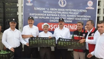 210 BİN FİDE, 64 ÇİFTÇİ, 750 TON ÜRÜN