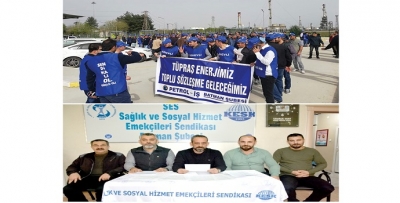 TÜPRAŞ İŞÇİLERİNE DESTEK