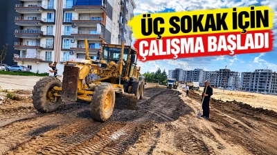 &Uuml;&ccedil; sokak i&ccedil;in &ccedil;alışma başladı