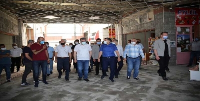 VALİ, BAŞTİ’DEKİ ÇALIŞMALARI İNCELEDİ