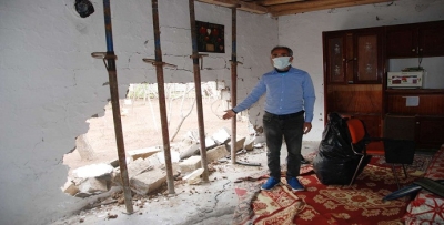 Yıkık evde yaşam mücadelesi