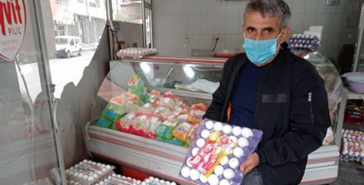Yumurta fiyatları inişe geçti