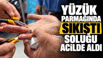 Y&uuml;z&uuml;k parmağında sıkıştı, soluğu acilde aldı