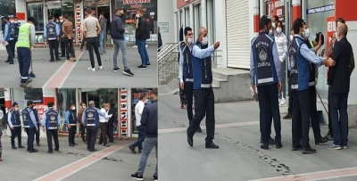 ZABITA İŞYERLERİNİ BASTI