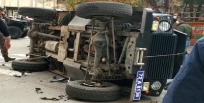 ZIRHLI ARAÇ DEVRİLDİ